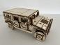 Preview: Hummer (HUMVEE) as 3D large wood model - side view